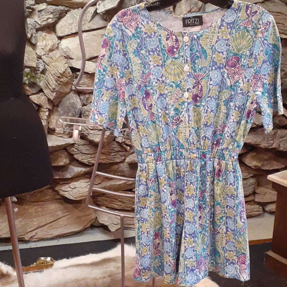 Fritzi vintage floral romper